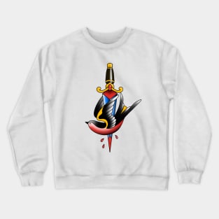 Swallow with dagger Crewneck Sweatshirt